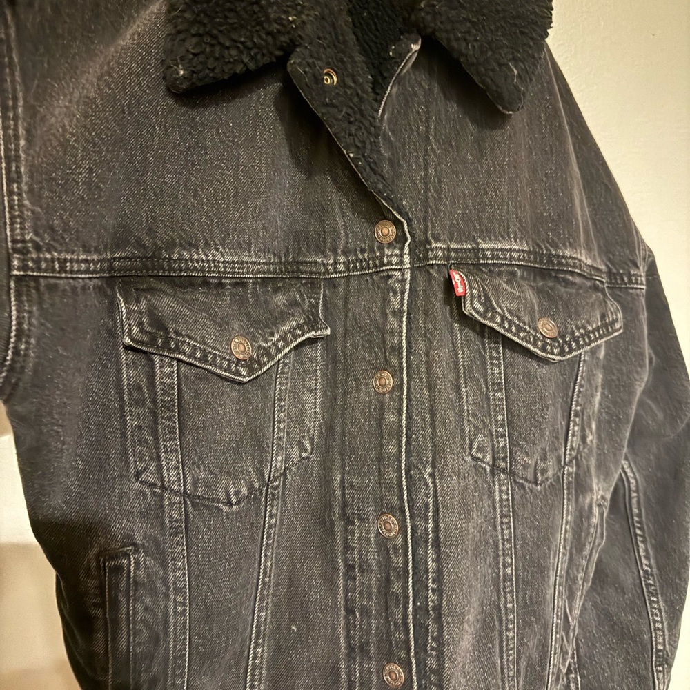 Levi’s Black Denim Sherpa jacket